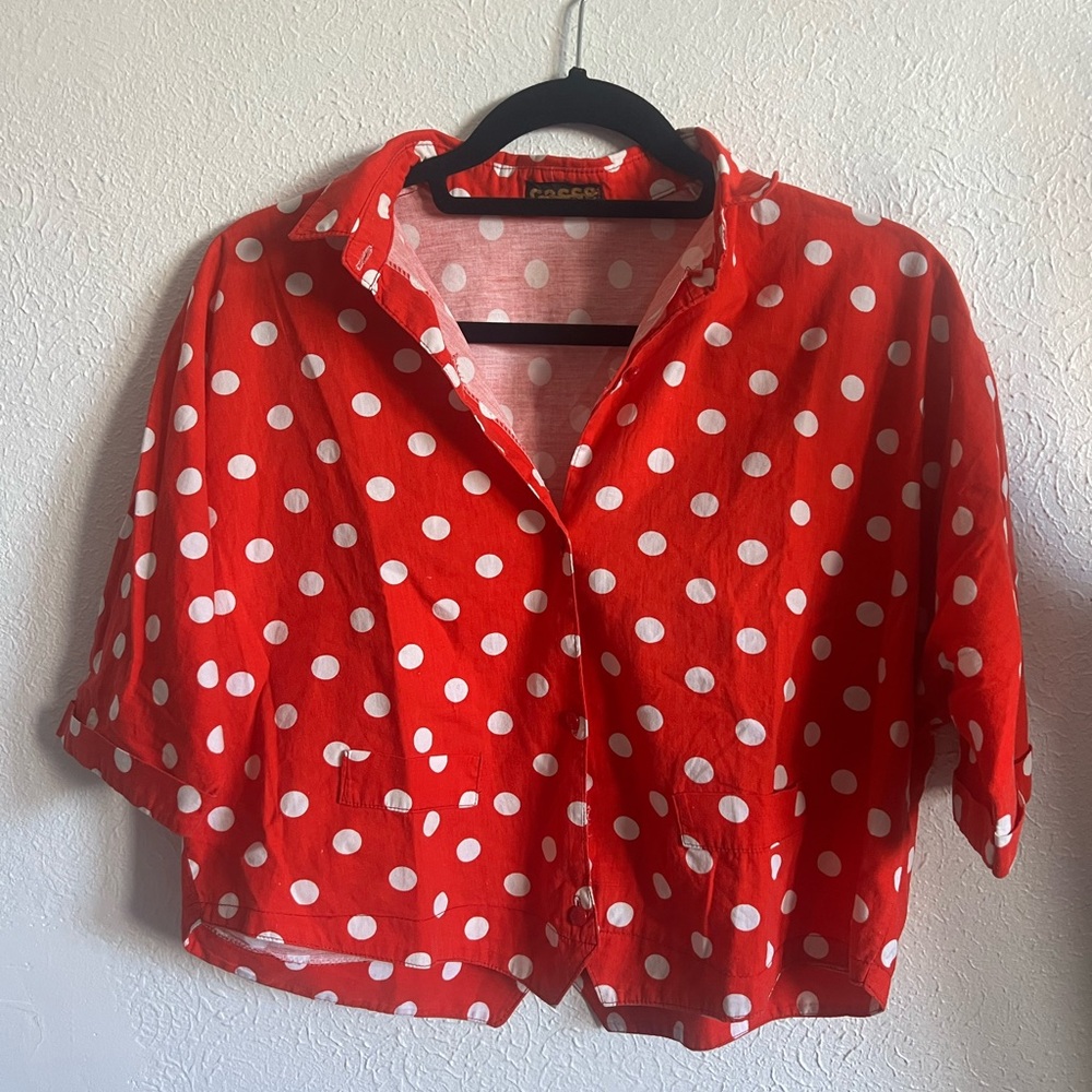 Casse Polka Dot Retro Blouse